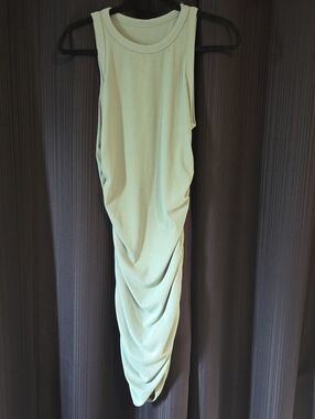 Sleek Mint Ruched Women’s Dress